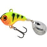 Wirujący ogonek Westin DropBite Spin Tail Jig Sinking 17g | 3,4cm | Chartreuse Perch