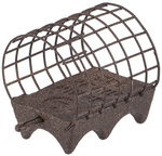 Koszyk klasyczny Brain River z kolcami rozm. M | 90g | Brązowy