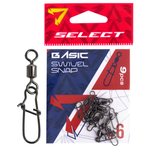 Agrafki z krętlikiem Select Basic Swivel Snap #6 | op. 9 szt.