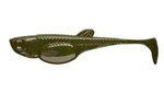 Przynęta Libra Lures Embrion Shad 2" | 5 cm | 032 - Motor Oil Green | 10 szt.