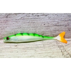 .Guma SEWRO CUSTOM BAIT Sandacz 19cm - fluo - naturalny ogon