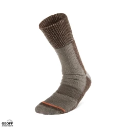 Skarpety z wełny merynosa Geoff Anderson - Woolly Sock Brown S/38-40