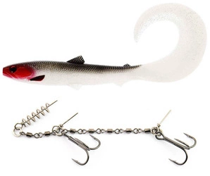 Zestaw Guma WESTIN BullTeez Curltail 21cm - 49g - Redlight - 1szt. + Dozbrojka Vis Vangen