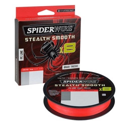 Plecionka SPIDERWIRE Stealth® Smooth8 x8 - 0.11mm - czerwona