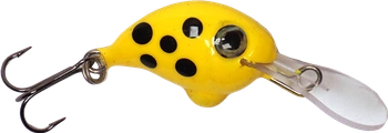 Wobler A.J Lures Żniwiarz SDR 2.5cm - tonący - Żółty w Czarne Kropki