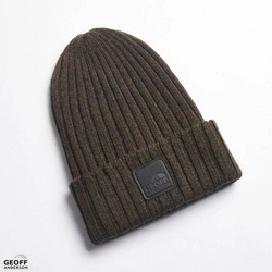 .Czapka GEOFF ANDERSON - WizWool Njal Beanie Brown