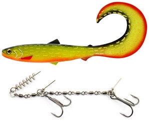 Zestaw Guma WESTIN BullTeez Curltail 21cm - 49g - Baltic Pike - 1szt. + Dozbrojka Vis Vangen