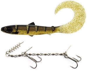 Zestaw Guma WESTIN BullTeez Curltail 21cm - 49g - Cola Perch - 1szt. + Dozbrojka Vis Vangen