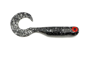 Przynęta Great Fish GF1 Twister - 4.9cm - 0.9g - Glitter Graphite - Bezzapachowy - 10szt.