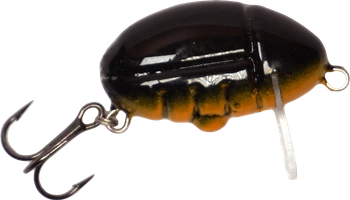 Wobler smużak A.J Lures Pimp 2.5cm - Czarny z Pomarańczowym Brzuszkiem