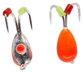 Żuczek podlodowy Mikado Ice Bug 4mm - wolfram - Pomarańczowo-srebnry