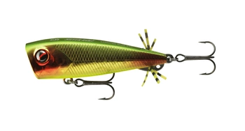 Wobler Popper DAIWA Prorex Chining Bug / 7cm / 12.9g / Green Gold Red Tail