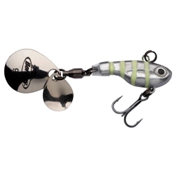 Wirujący ogonek BERKLEY Pulse Spintail 5g - Glow Silver Zebra