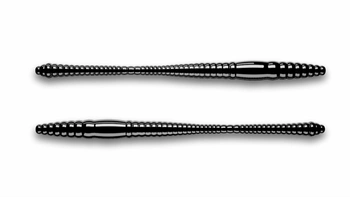 Przynęta LIBRA LURES Dying Worm 7cm -040 - black- 15szt (bez zapachu)