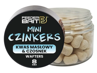 FEEDER BAIT Mini Czinkers Wafters- 6/8mm - Kwas Masłowy&Czosnek