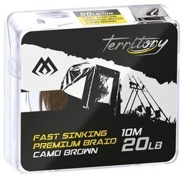 Plecionka przyponowa MIKADO Fast Sinking Premium Braid (CAMO BROWN) 20LB 10M - op. 1szt