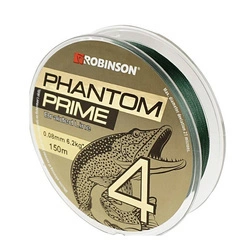 Plecionka Phantom Prime X4 / 0.15mm / 150m / 14.8kg / ciemnozielona