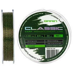 Żyłka Brain Classic Carp Line 0,30mm | 8.8kg | 150m | 3D camo