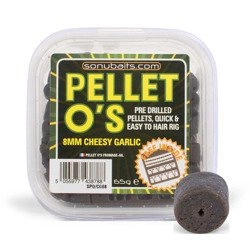 Pellet haczykowy Sonubaits Pellet O’s Cheesy Garlic 8mm 65g