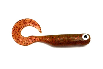 Przynęta Great Fish GF1 Twister - 4.9cm - 0.9g - Motor Oil Red - Rybny - 10szt.