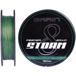 Plecionka Brain Storm 8X 0,12mm | 7,4kg | 150m | zielony
