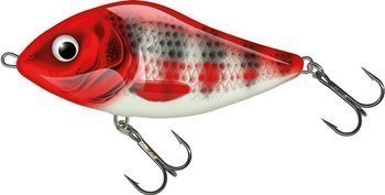 Wobler Salmo Slider 10 cm - tonący - Red Head Striper