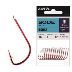 Haczyki BKK Sode Red Diamond rozmiar 16, op. 12szt
