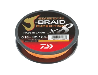Plecionka Daiwa J-Braid Expedition X8E 0.06mm | 150m | Smash Orange