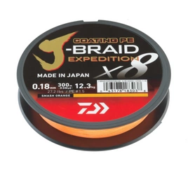 Plecionka Daiwa J-Braid Expedition X8E 0.20mm | 150m | Smash Orange