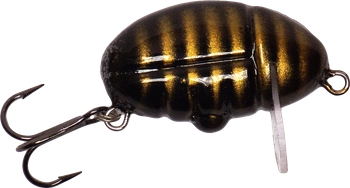 Wobler smużak A.J Lures Pimp 2.5cm - Czarny w Złote Paski