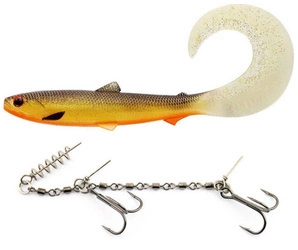 Zestaw Guma WESTIN BullTeez Curltail 21cm - 49g - Gold Rush - 1szt. + Dozbrojka Vis Vangen