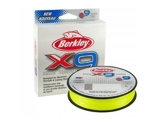 .Plecionka Berkley X9 150m - 0.17mm - 17,0kg - Fluo Green