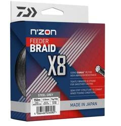 Plecionka DAIWA N'ZON X8 Braid 0.08mm - 150m - 5kg - Steel Gray