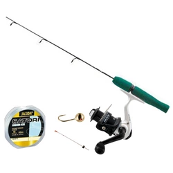 Zestaw Wędka Jaxon Ice Rod L 53cm + Jaxon Nano NM50 | Mormyszka