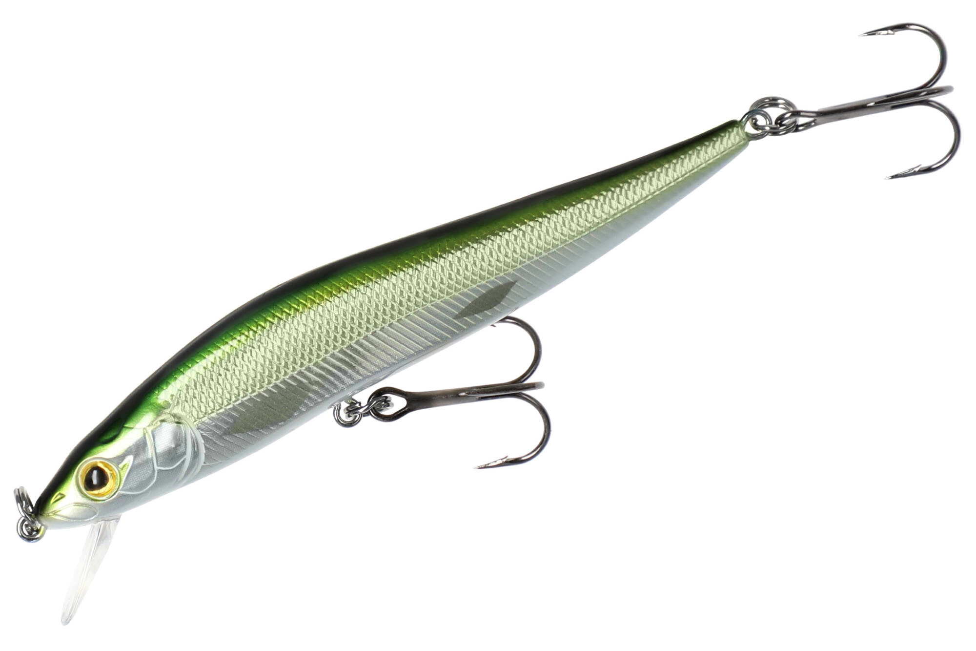 Wobler Mikado Fishunter - Ghost 10cm / Olive Bleak - Neutralny