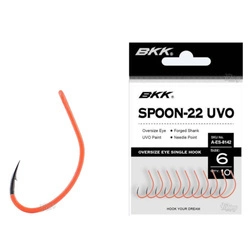 Haczyki BKK Spoon-22 UVO | #4 | 9 szt.