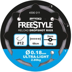 Przypon SPRO FREESTYLE Reload Dropshot Rig 0,18mm/68cm - roz.10