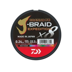 Plecionka Daiwa J-Braid Expedition X8E 0.28mm / 300m / Multicolor