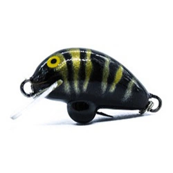 Wobler Engima Baits Minifish 3cm - Black Tiger - tonący