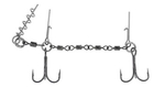 Dozbrojka z krętlików Mikado Jaws Double Evo Stinger - 25kg - kotwice nr 1/0 do gu | 18-22cm