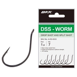 Haczyki BKK DSS-Worm rozmiar 1/0, op. 6szt