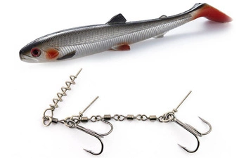 Zestaw Guma WESTIN BullTeez Shadtail 18cm 53g Lively Roach - 1szt. + Dozbrojka Vis Vangen