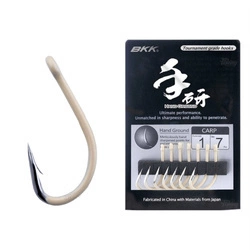 Haczyki Karpiowe BKK Carp Hook Sand Yellow rozmiar 1, op. 7szt