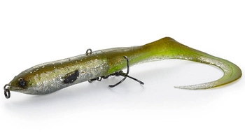 Przynęta Savage Gear 3D Hard Eel 2+1 17cm | SS | Green Silver Ayu