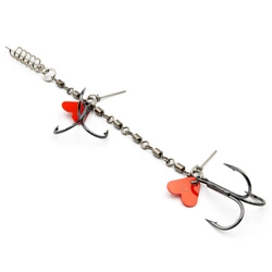 Dozbrojka Double Stinger VIS VANGEN do gum 19-21cm, 2+5x Krętlik, Kotwica 1/0 - 2szt.