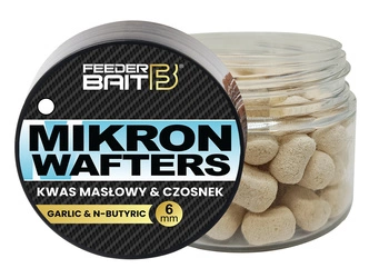 FEEDER BAIT Mikron Wafters - 4/6mm - Kwas masłowy&Czosnek - 25ml