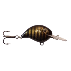 Wobler A.J Lures Żniwiarz SDR 3.5cm - tonący - Czarny w Złote Paski