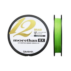 Plecionka DAIWA Morethan 12 Braid EX+SI 0.12mm 135m 10.20kg- Lime Green