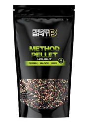 Pellet FEEDER BAIT 4mm - Halibut - Green&Black&Red