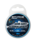 Fluorocarbon Savage Gear Semi-Soft LRF Leader 30m | 0.19mm | 2.2kg | Clear
